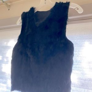 Rabbit fur top